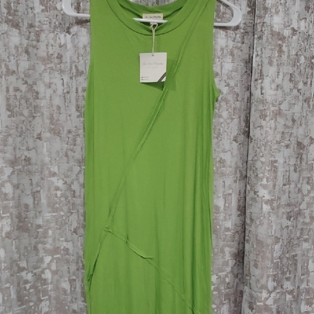See You Monday Lime Green Midi Dress